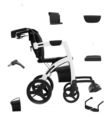 Meegeleverde onderdelen in de Rollz Motion doos