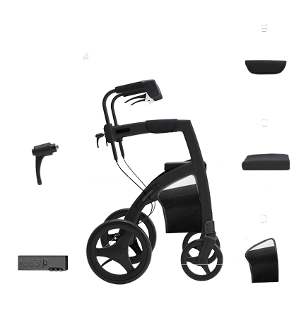 Meegeleverde onderdelen in de Rollz Motion Rhythm doos