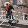 Ultra lightweight walker with seat - mint green color