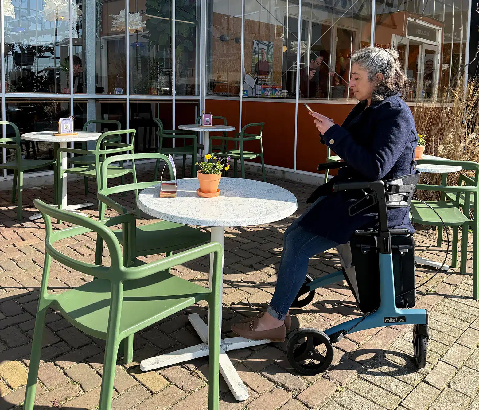 Rollz Flow rollator met zitje